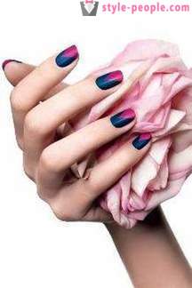 The original and bright manicure with adhesive tape